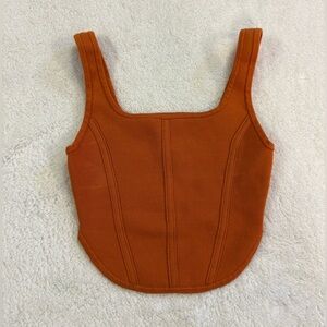 aritzia babaton knit bustier tank top